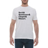 Load image into Gallery viewer, Bach &amp; Beethoven &amp; Chopin &amp; Mozart T-shirt